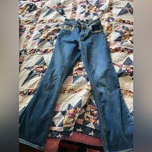 ANGEL Bootcut Blue Jeans W/ design